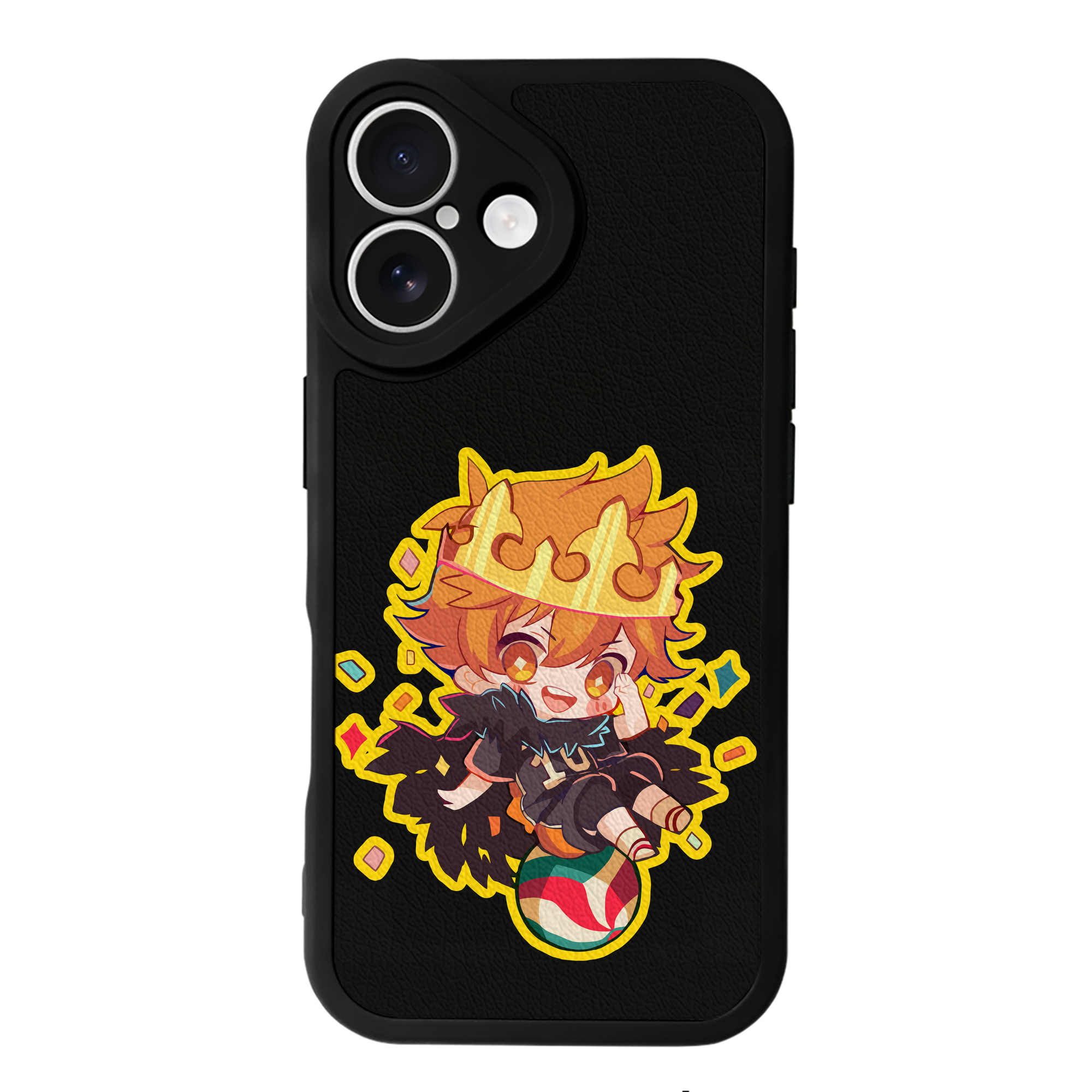（画像用） ハイキュー!! Haikyu!! 【iPhone 16シリーズ対応】シリコンスマホケース（レザー調） 材質：シリコン